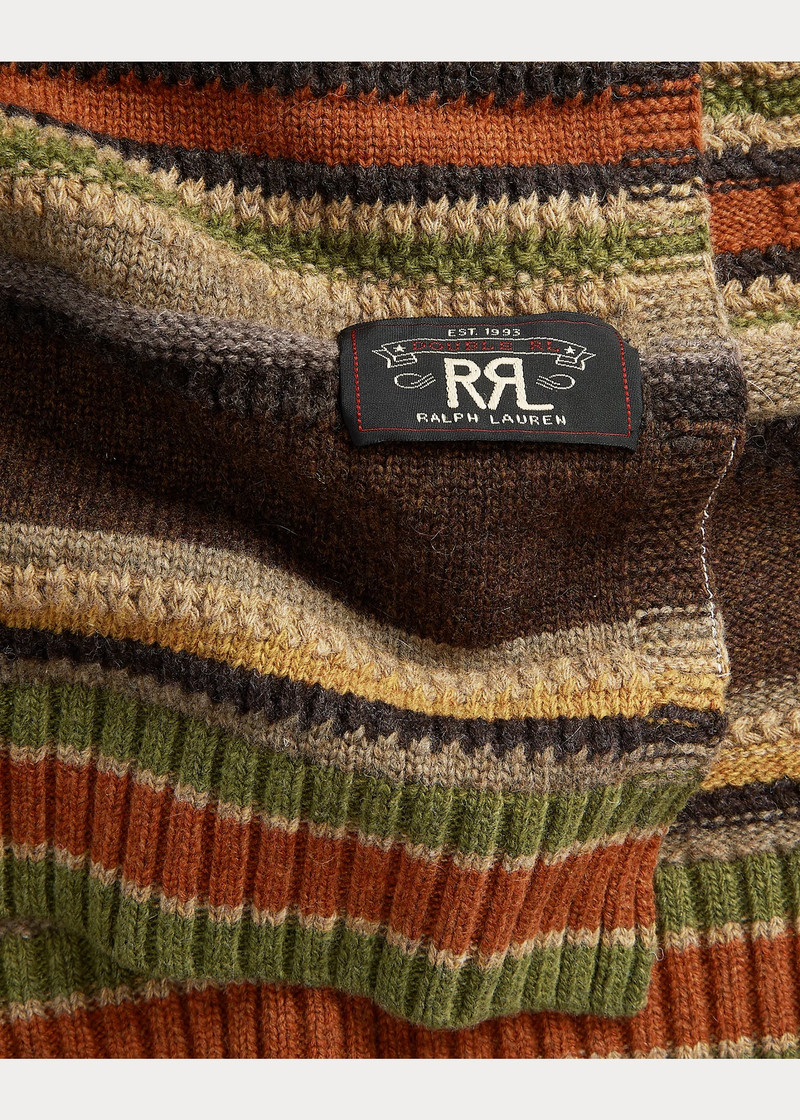 Striped Wool Scarf 4