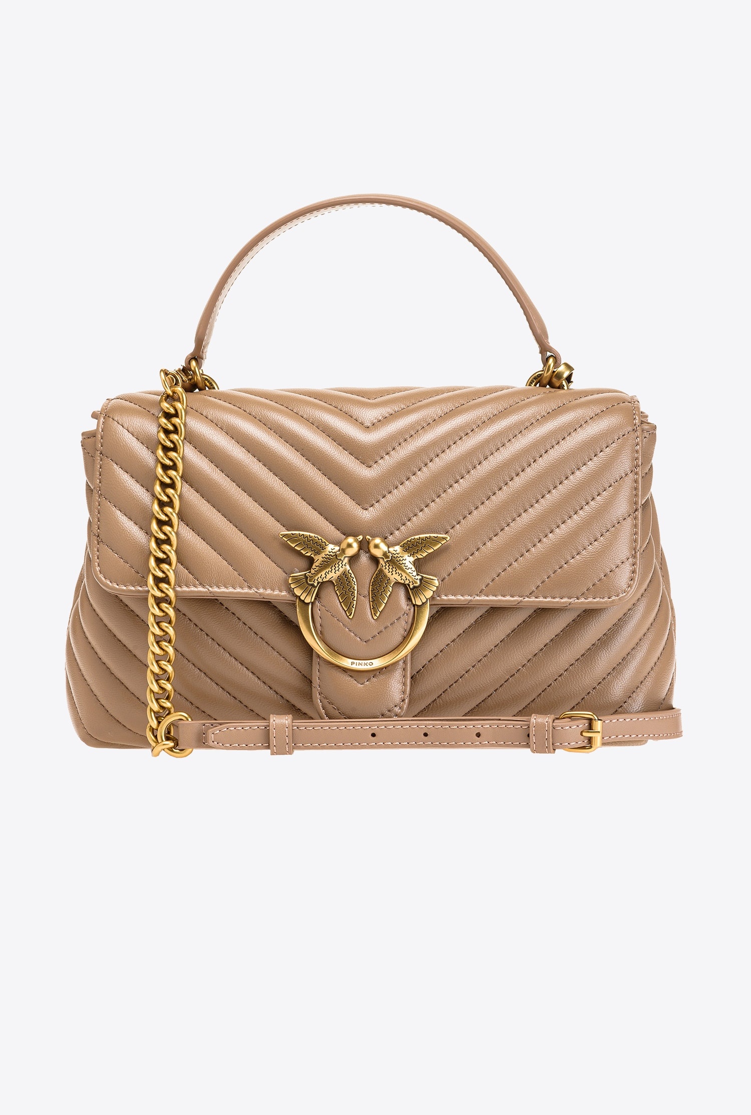 ハンドバッグ Pinko PUFFER LADY LOVE CLASSIC HANDBAG PINKO CLASSIC LADY LOVE BAG PUFF CHEVRON | REVERSIBLE