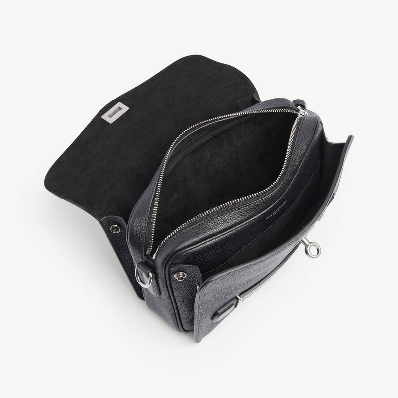 Men's Le 7 Cube Messenger Bag Small in Black 4