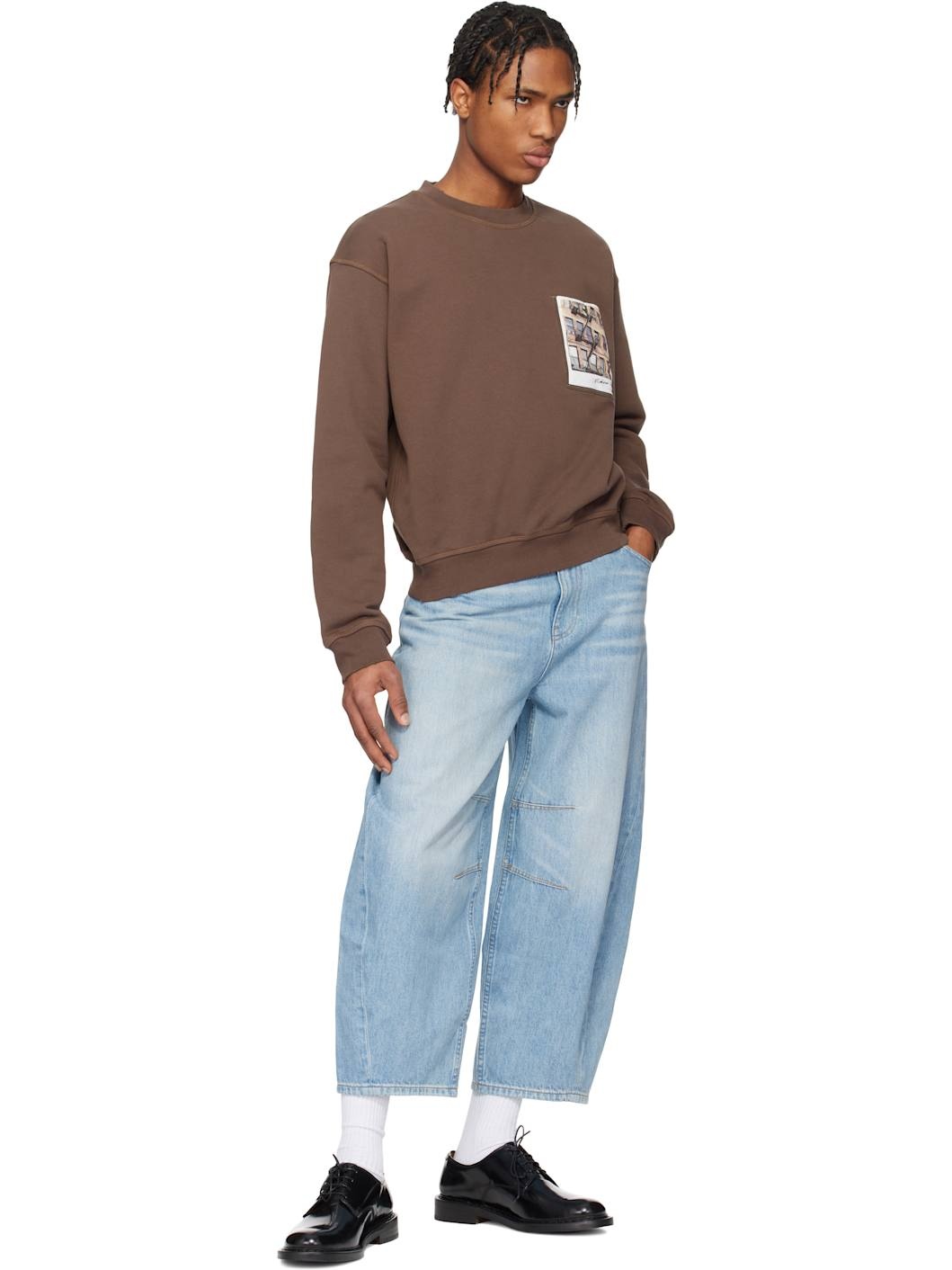 Brown Brooklyn Postcard Sweatshirt - 4