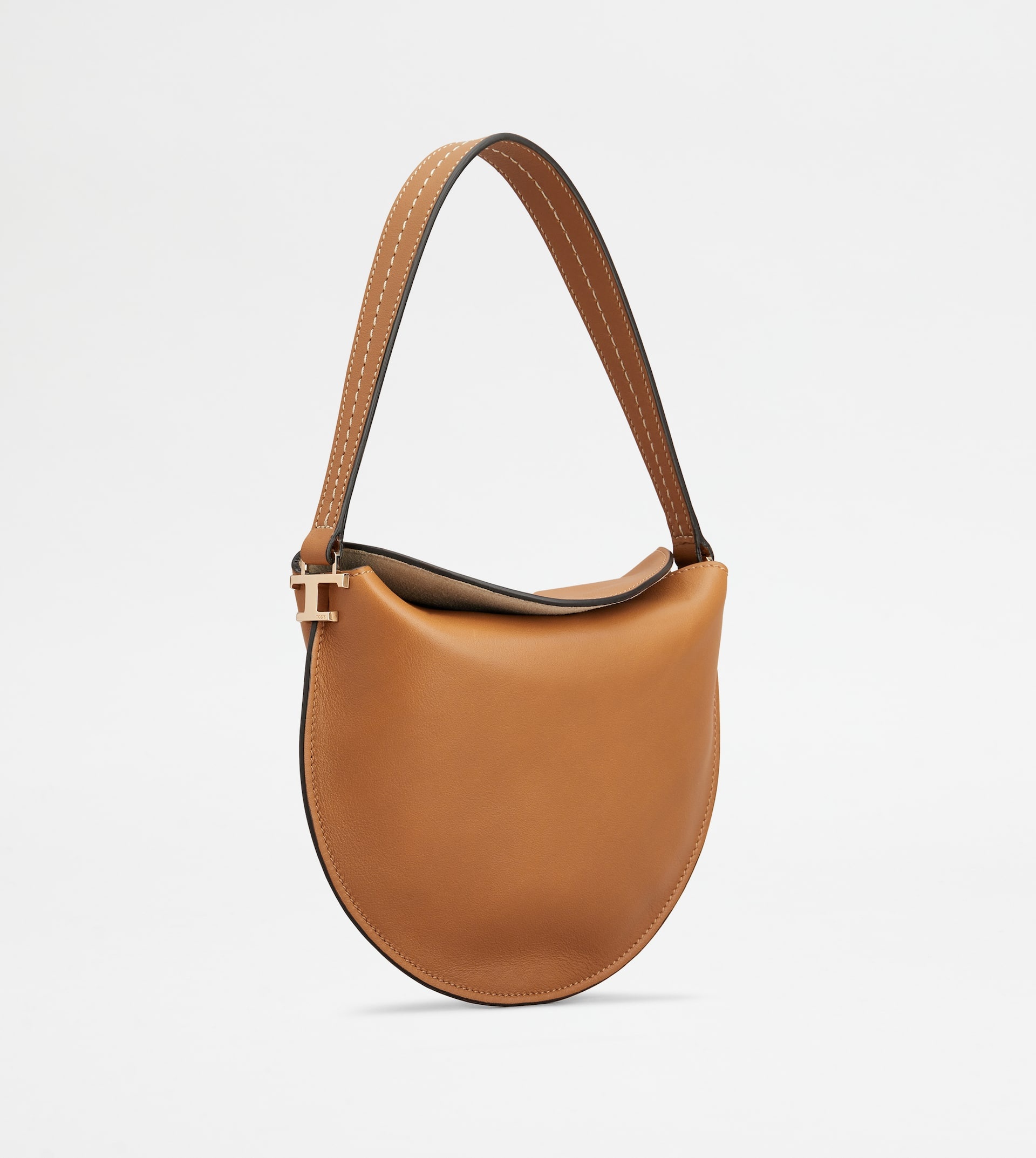 HOBO BAG TOD'S T CASE IN LEATHER MICRO - BROWN - 4
