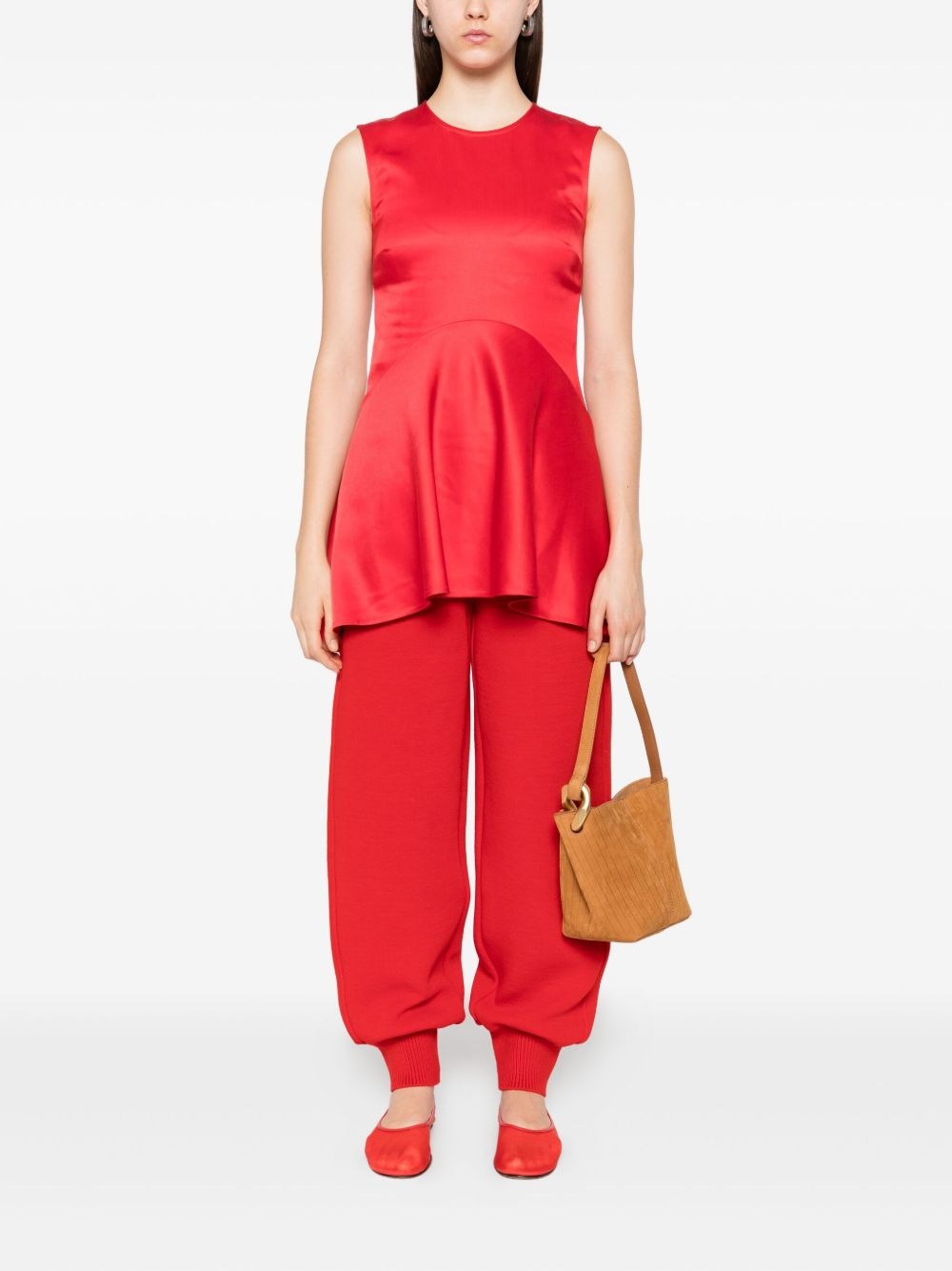 sleeveless asymmetric blouse - 2