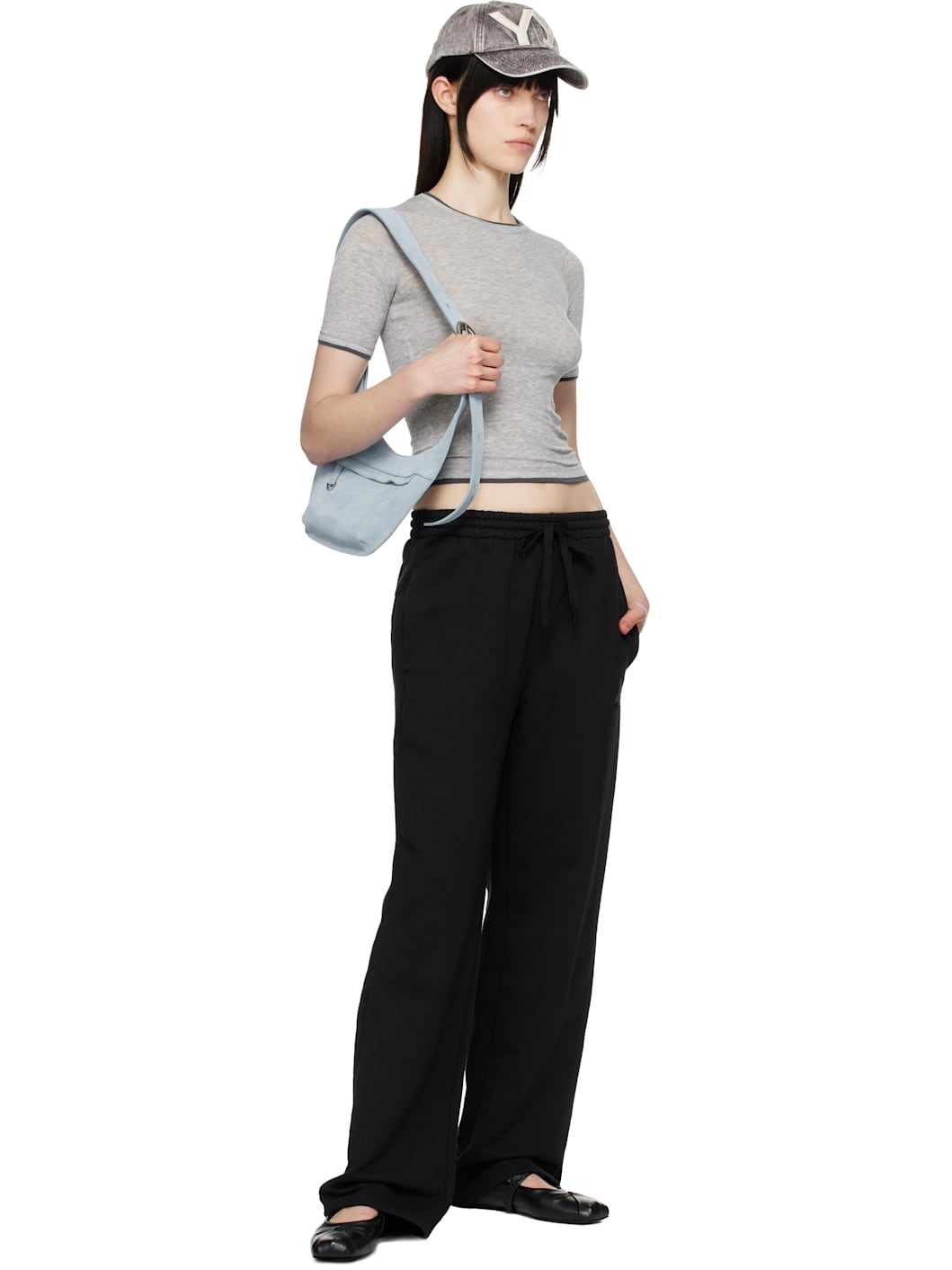 Gray Contrast Edge T-shirt - 4