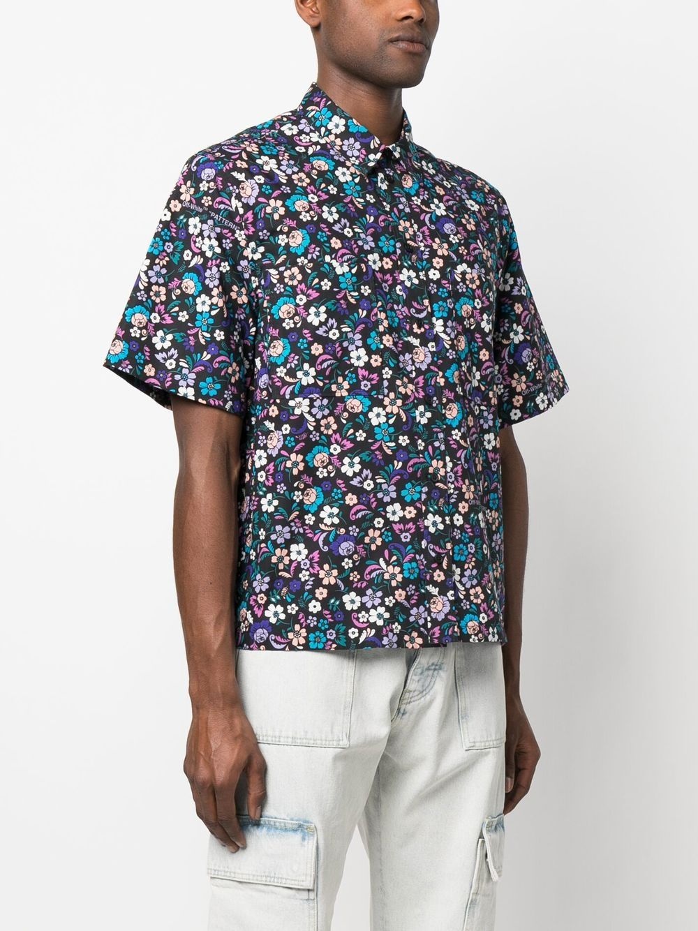 Flowers Summer cotton shirt - 3