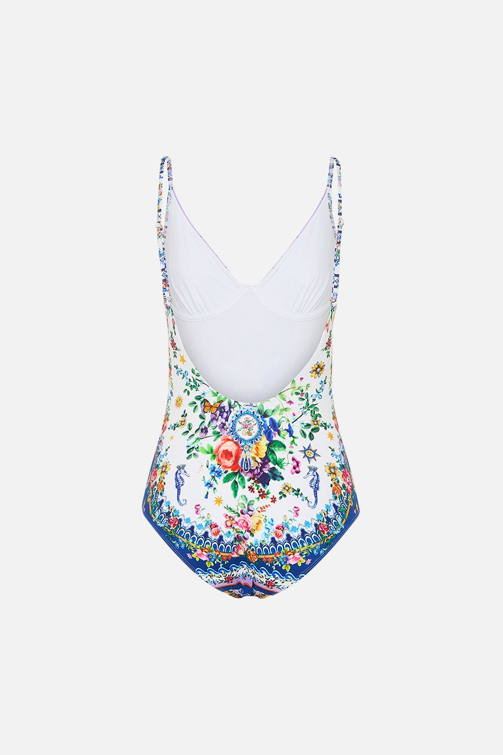 V NECK UNDERWIRE ONE PIECE WITH SCOOP BACK - 6