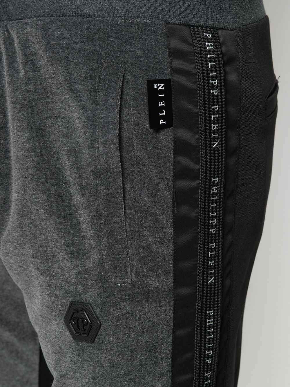 braided logo trim trackpants - 5