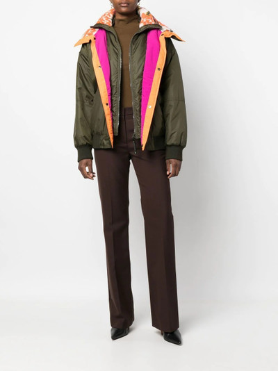 Etro knitted-panel padded jacket outlook