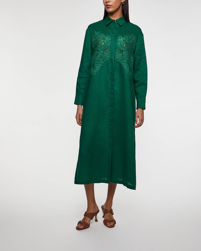 Max Mara Studio Dress Megaton Emerald outlook