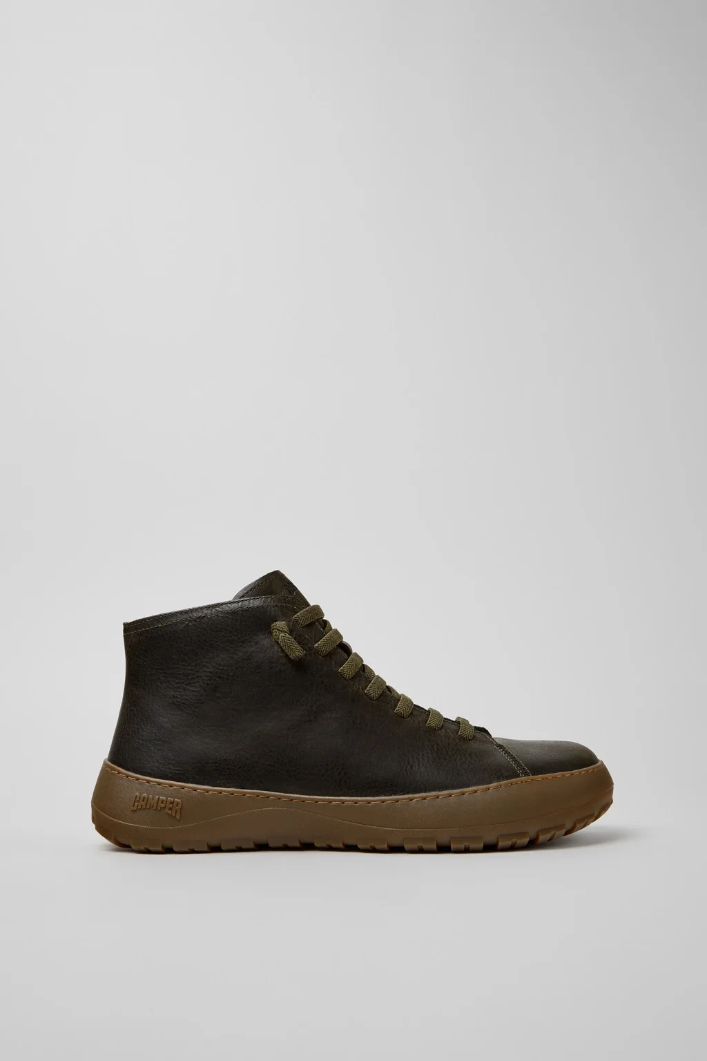 Peu Serra Green Regenerative Leather Ankle Boots for Men. - 1