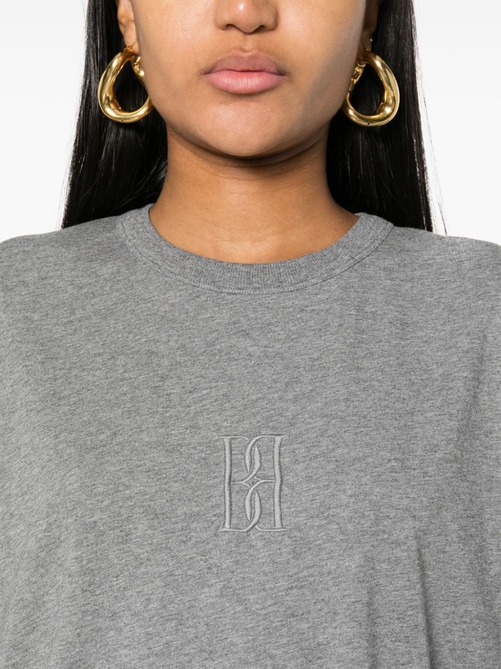 Fayeh logo-embroidered T-shirt - 5
