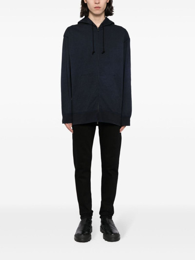 Yohji Yamamoto zip-up cotton hoodie outlook
