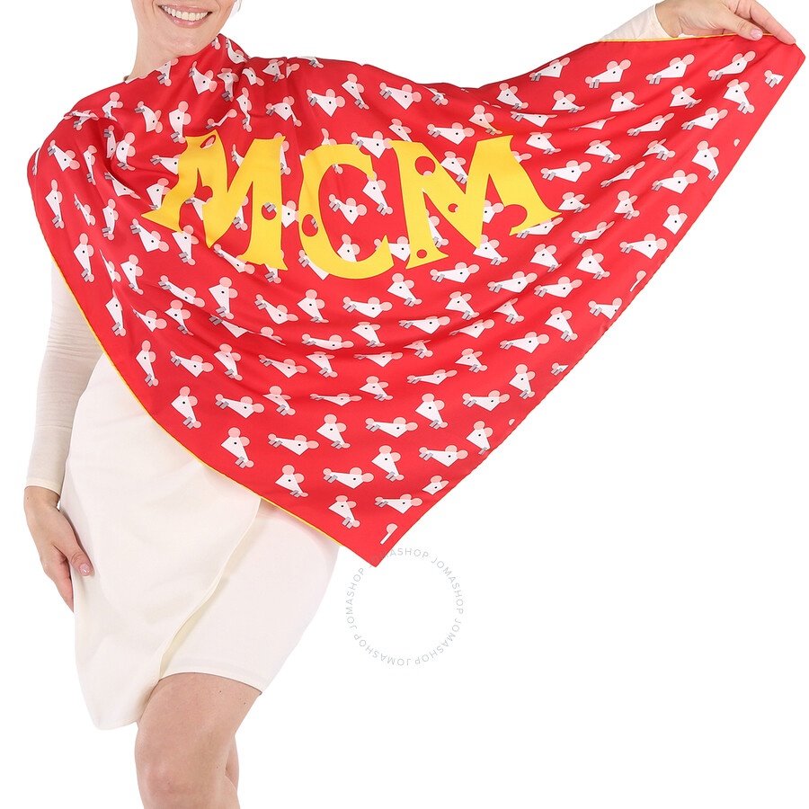 MCM Ladies Red CNY Bandana - 3