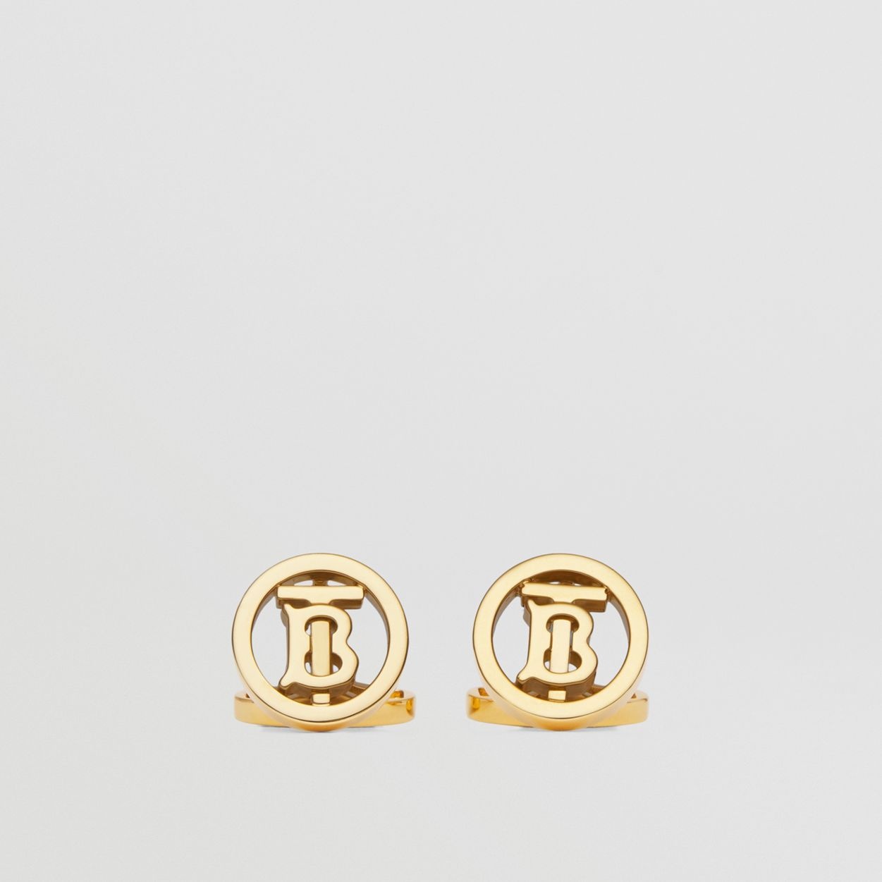 Monogram Motif Gold-plated Cufflinks - 1