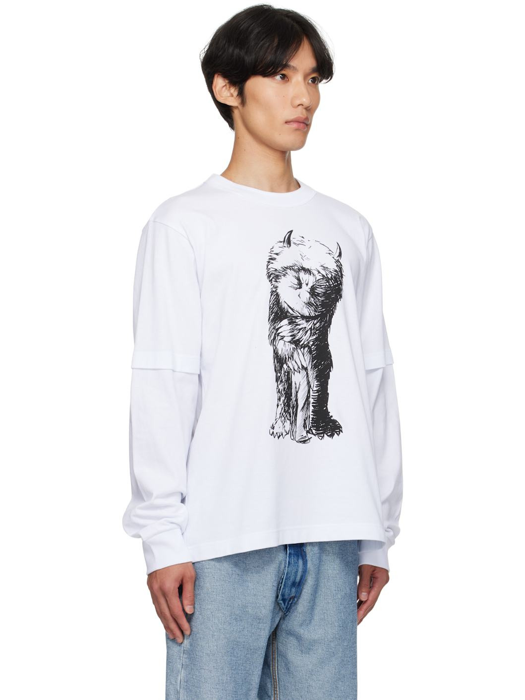 White 'Where The Wild Things Are' Cotton T-shirt - 2