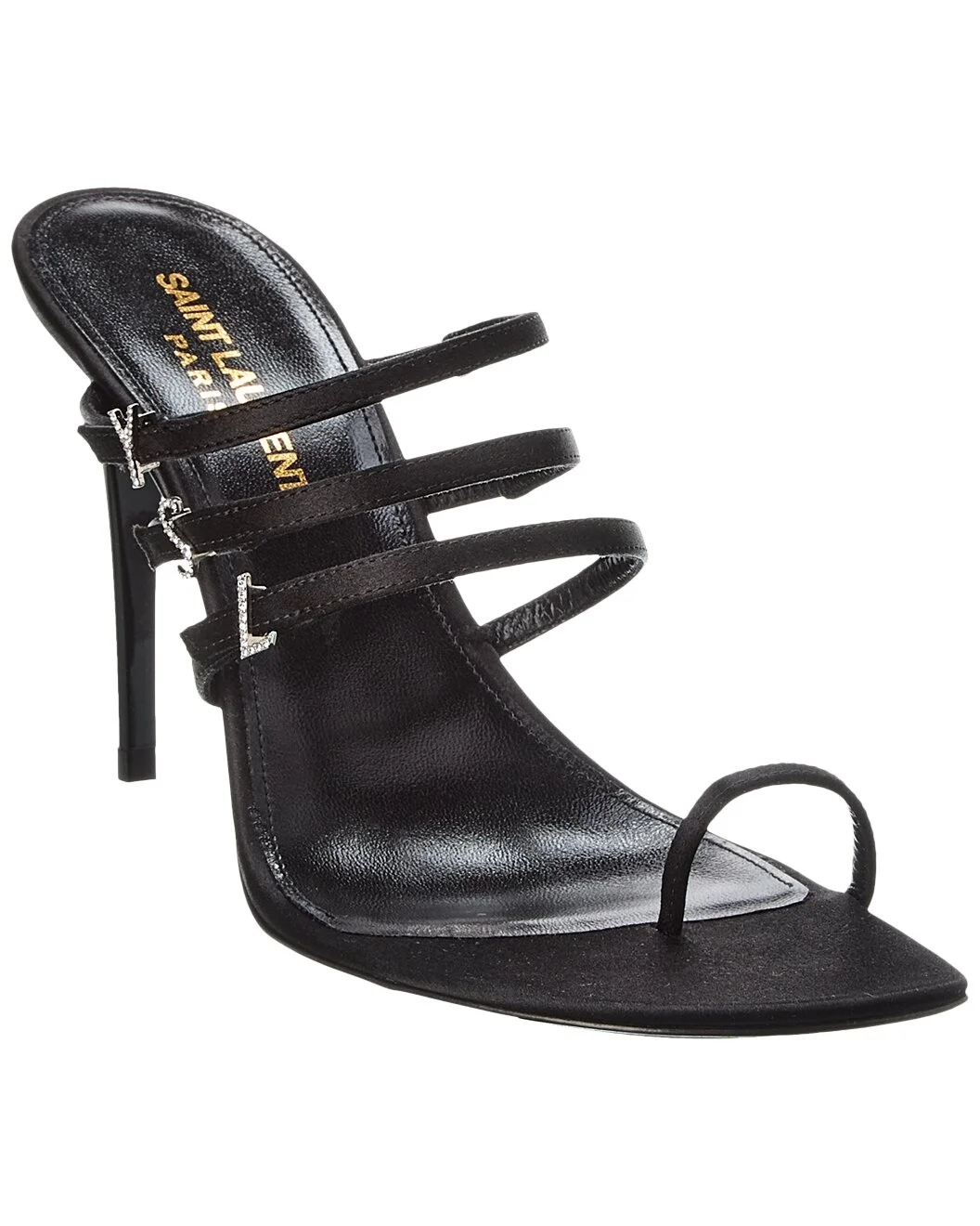 Saint Laurent Jerry 95 Satin Sandal - 1