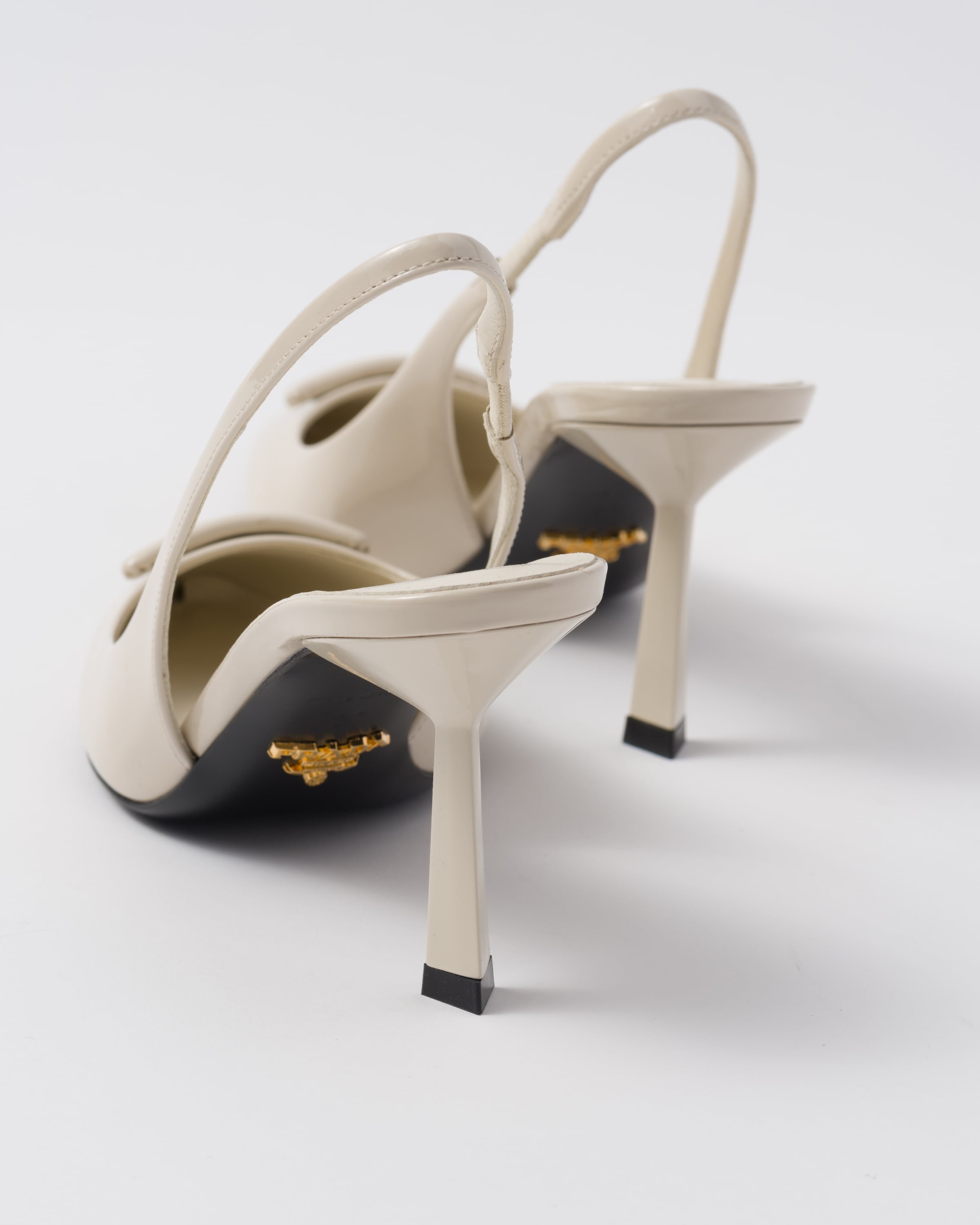 Patent leather slingback pumps - 7