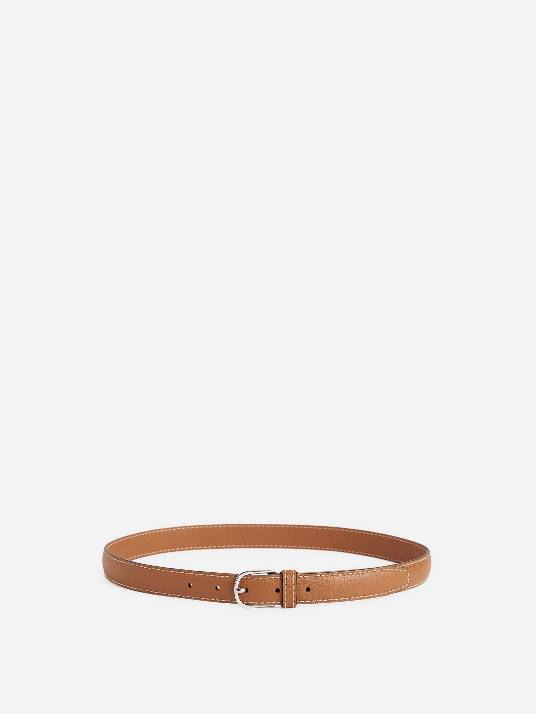 GRAINED LEATHER BELT - 4