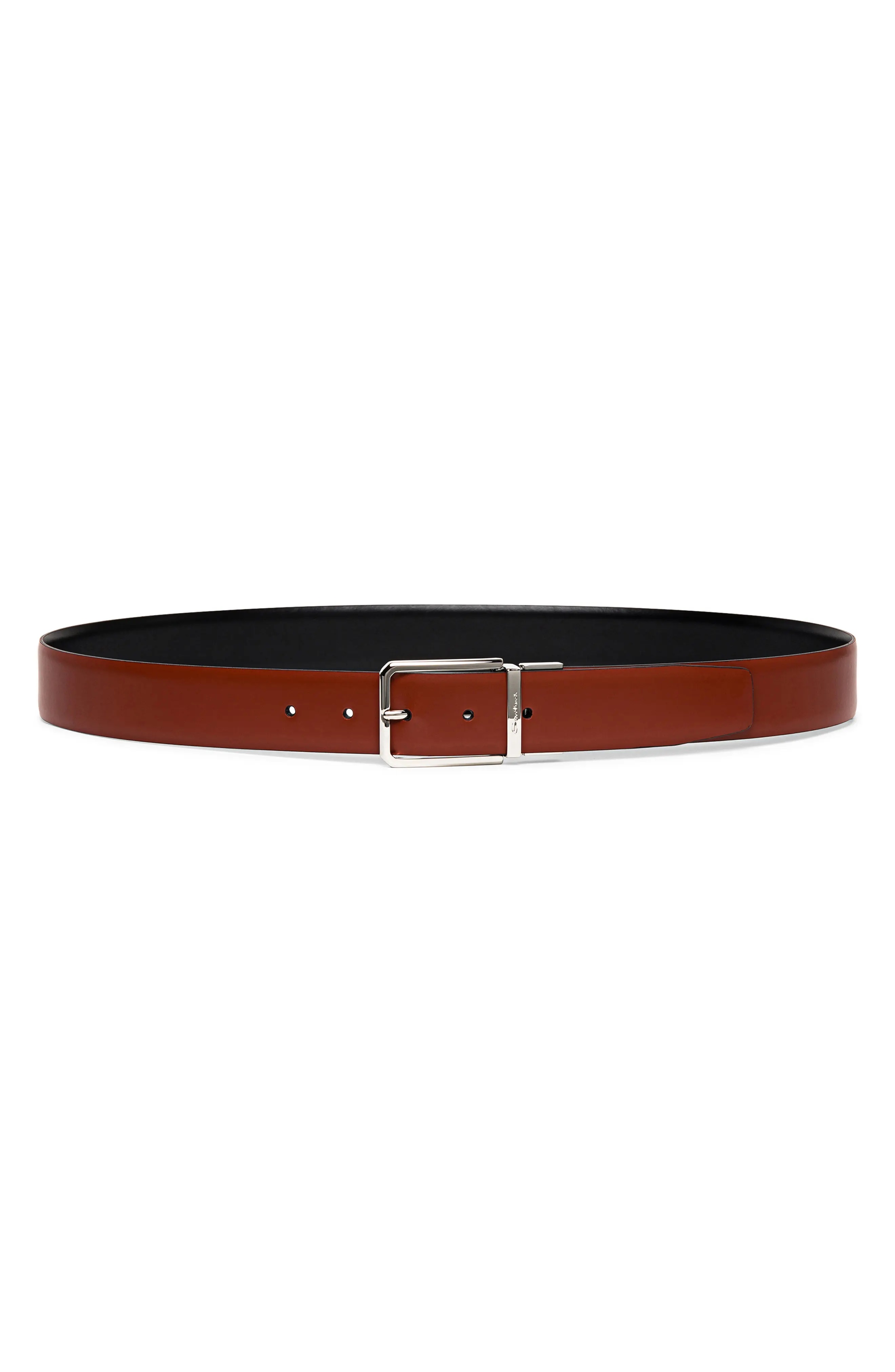 Reversible Leather Belt - 1