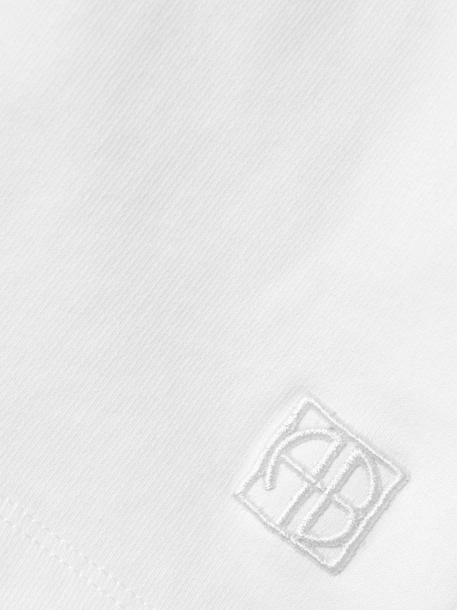 Kam embroidered cotton-jersey shorts White - 5