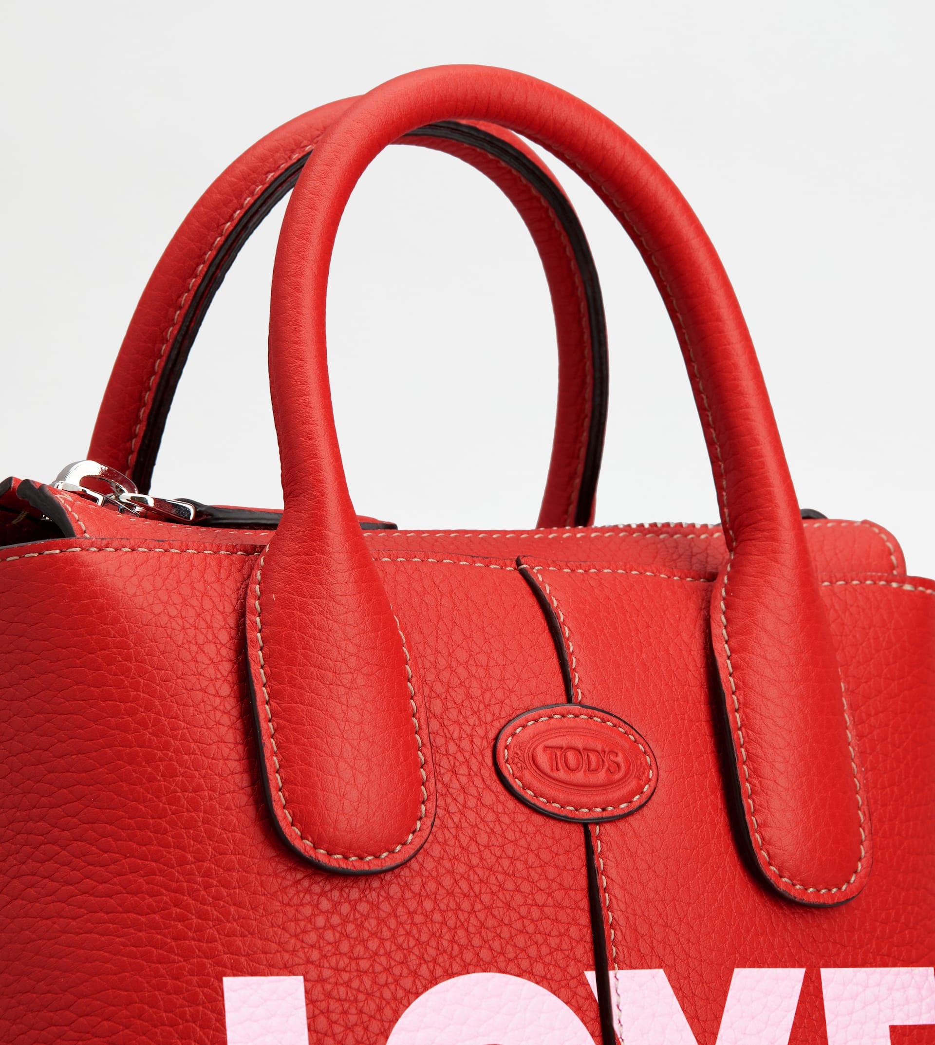 TOD'S DI BAG IN LEATHER MINI - RED - 5