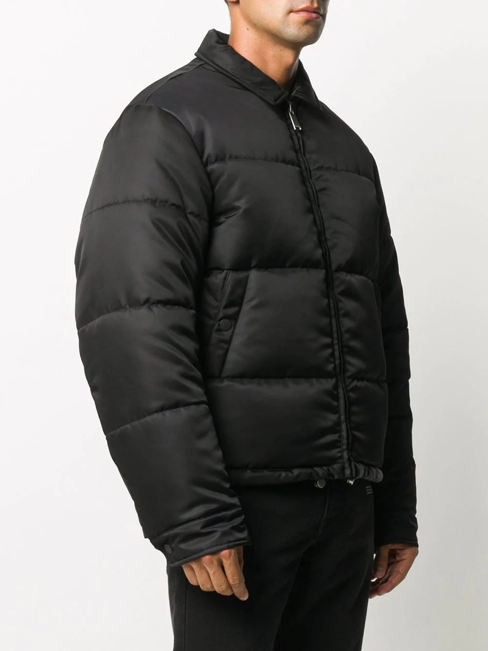 zip-up padded jacket - 3