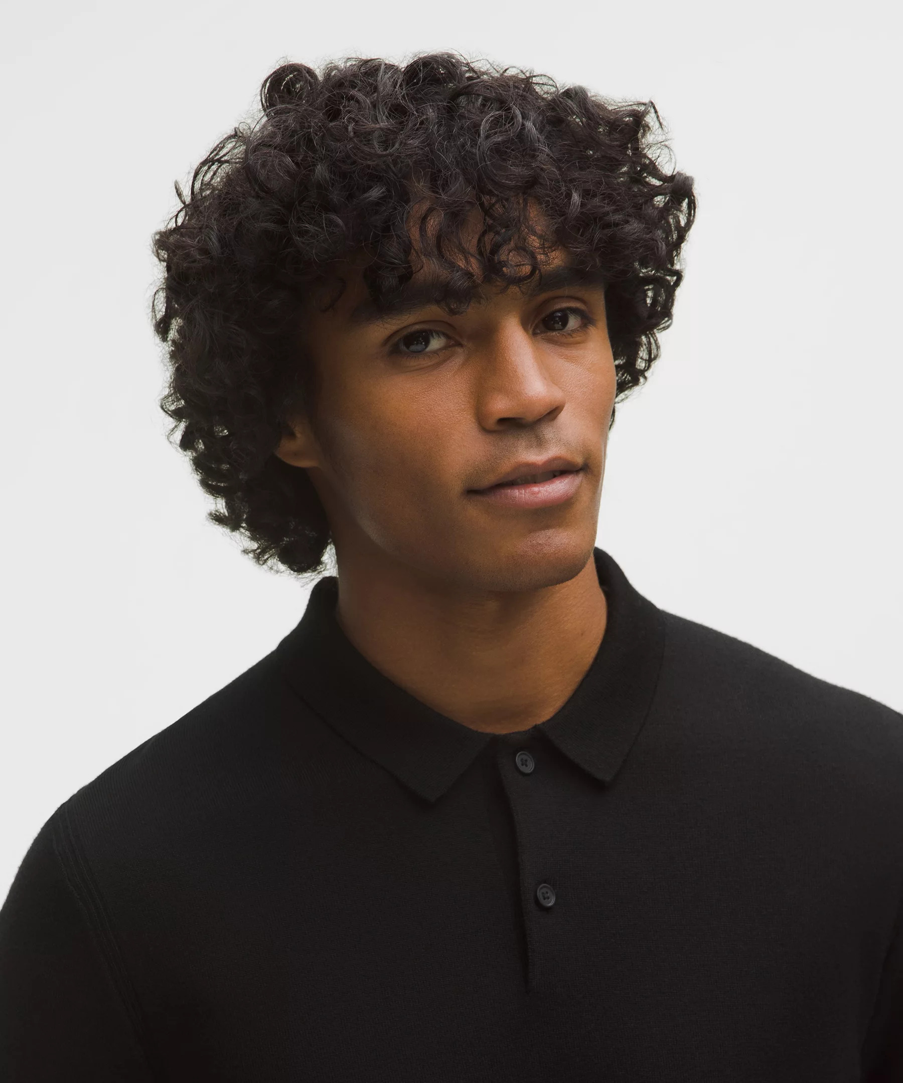 New Venture Long-Sleeve Knit Polo Shirt - 4