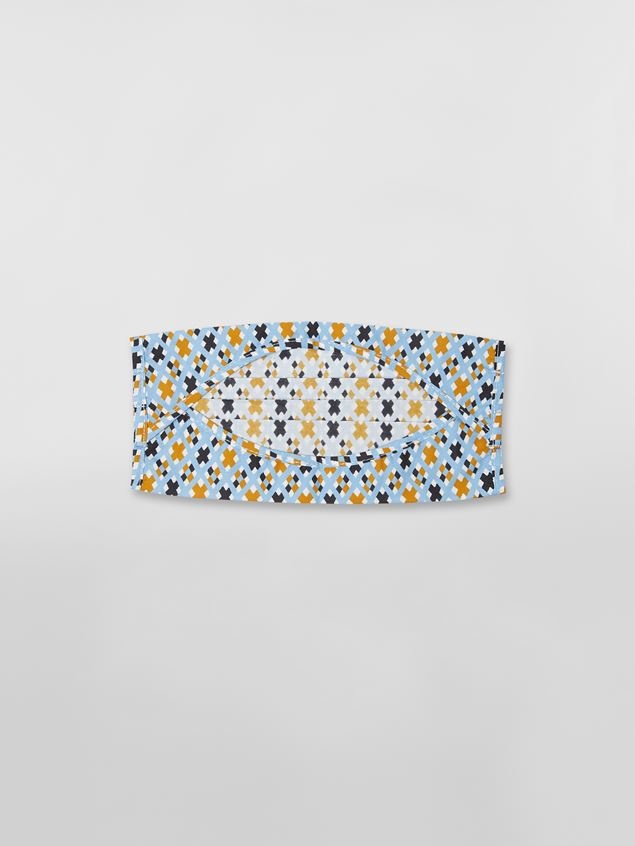 MICRO CHECK DESIGN COTTON REUSABLE FACE MASK COVER - 3