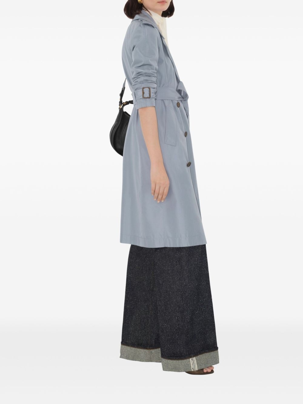 silk trench coat - 3