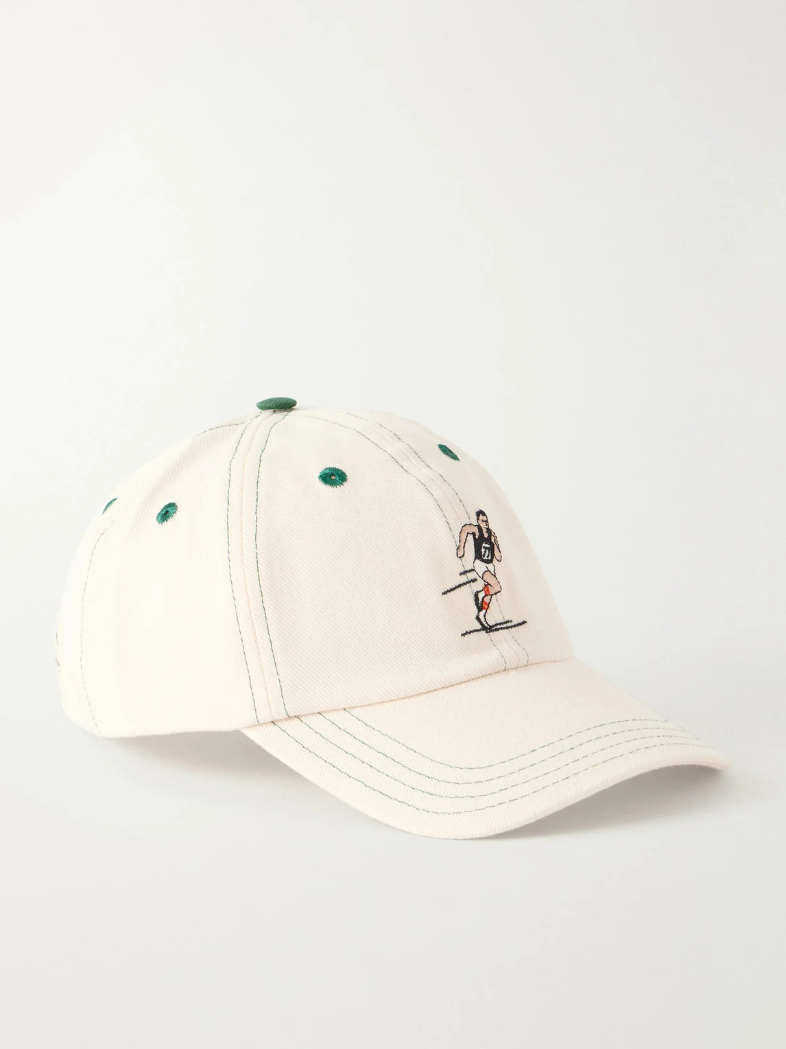 Embroidered Cotton-Twill Cap - 1