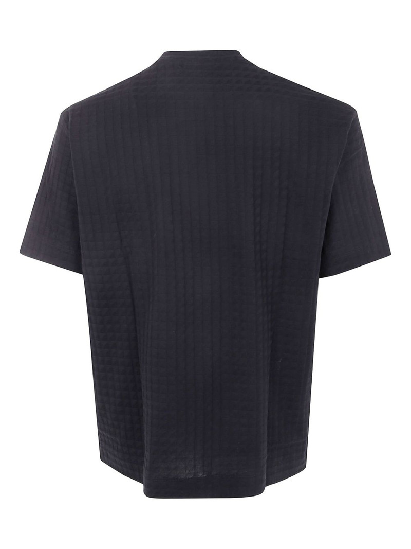 EMPORIO ARMANI textured T-shirt outlook
