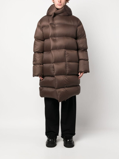 Rick Owens oversized hooded padded coat outlook