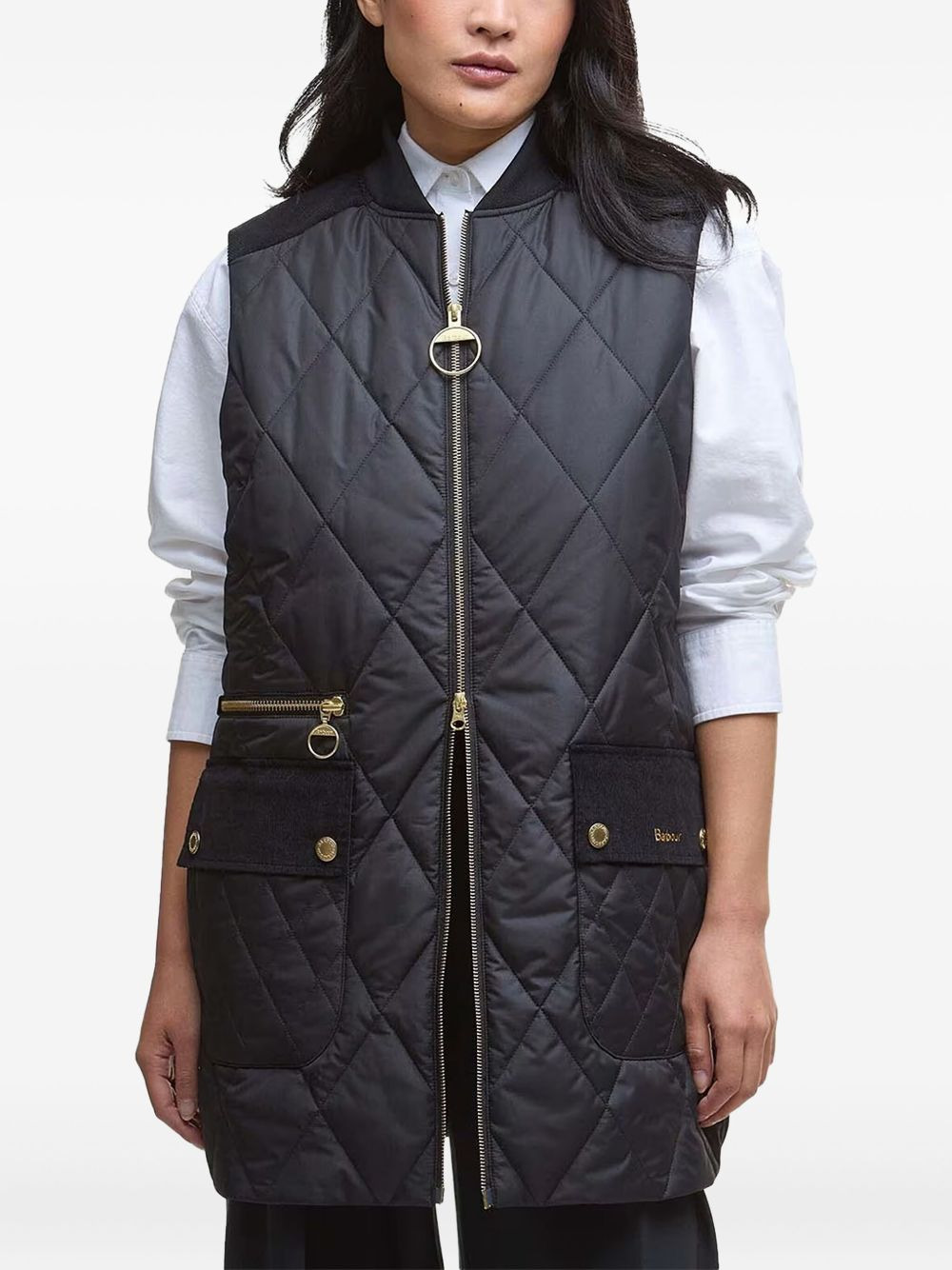 Lydia diamond-quilted gilet - 3