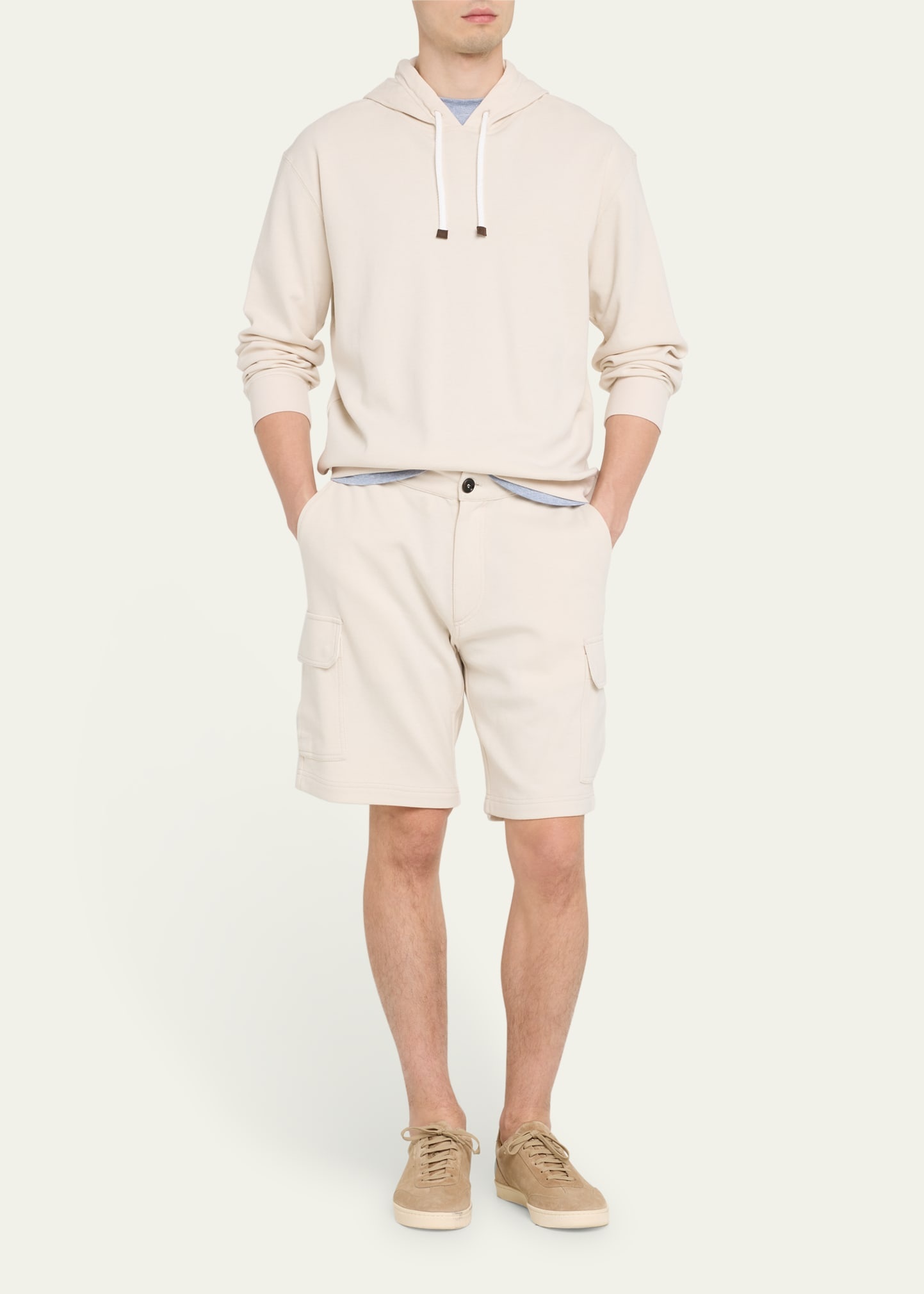 Men's Cotton-Blend Travel Cargo Shorts - 2