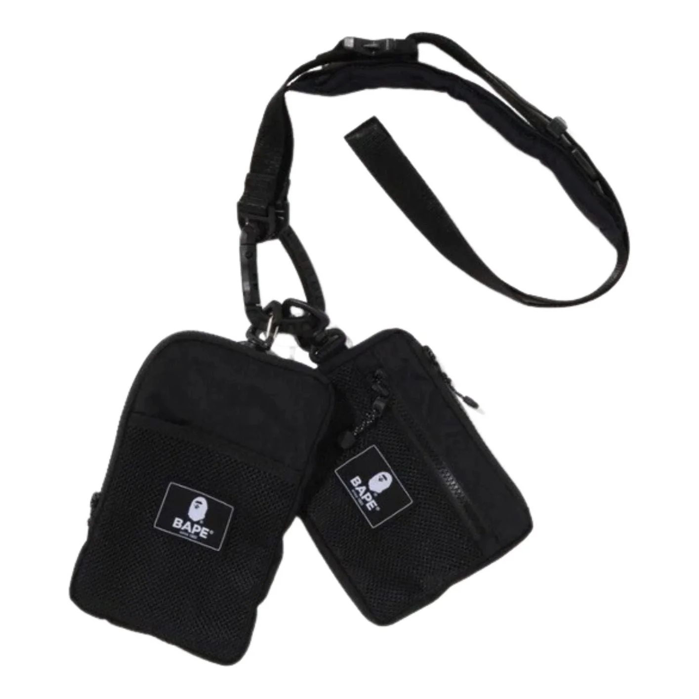 A Bathing Ape BAPE Multi Body Bag 'Black' 1J30-190-004 - 1