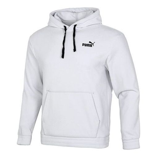 PUMA Logo Polar Fleece Hoodie 'Grey' 534929-72 - 1