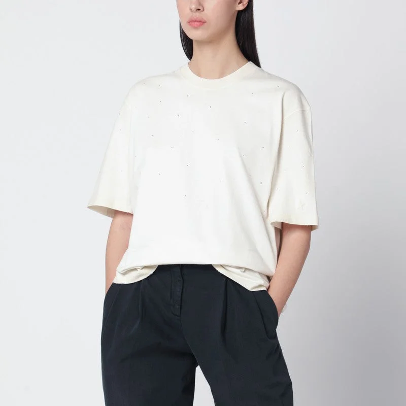 Golden Goose White Vintage Cotton Star T-Shirt Women - 1