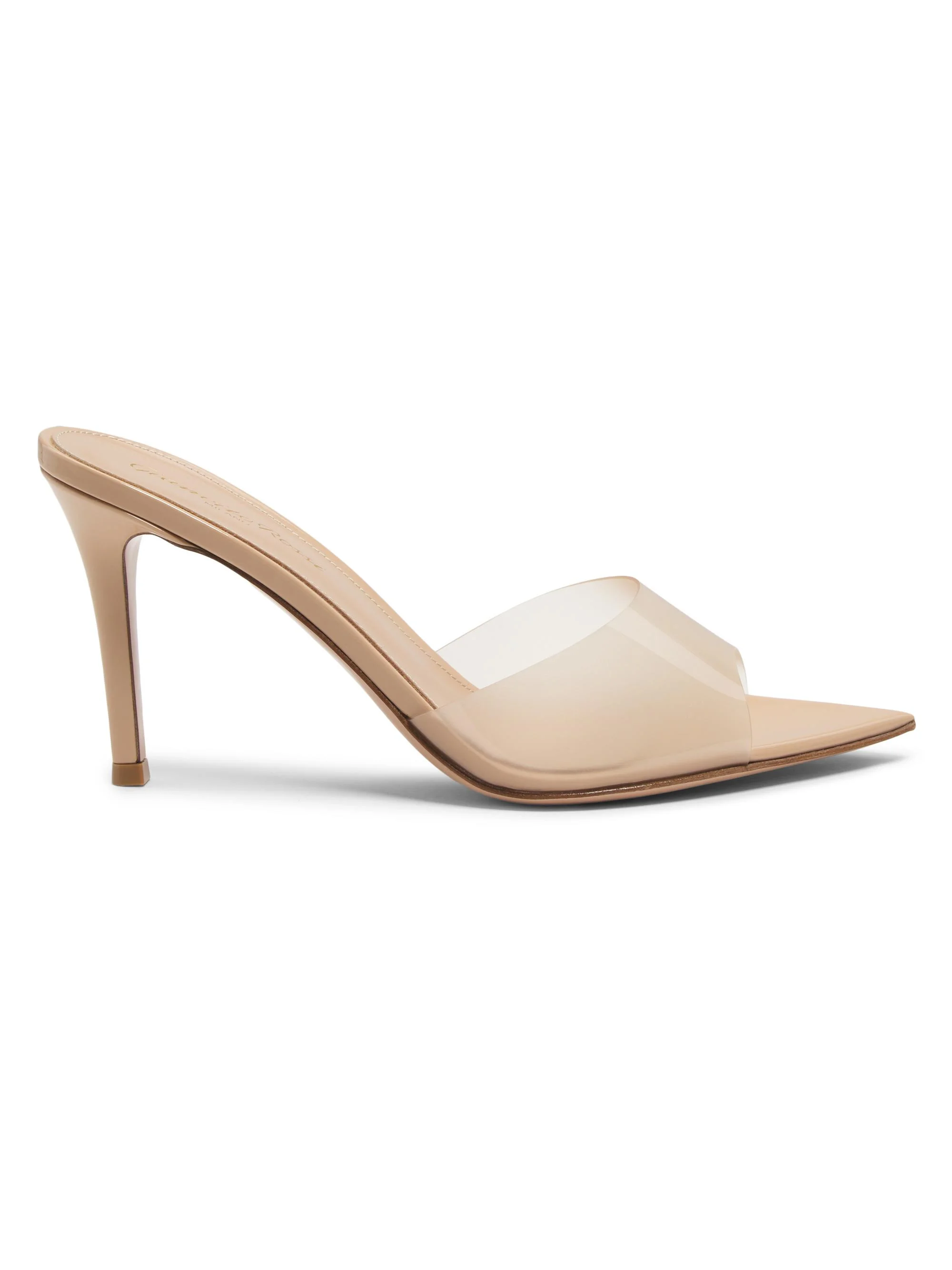 Women's Elle 85MM Stilleto-Heel Mules - Beige - 1