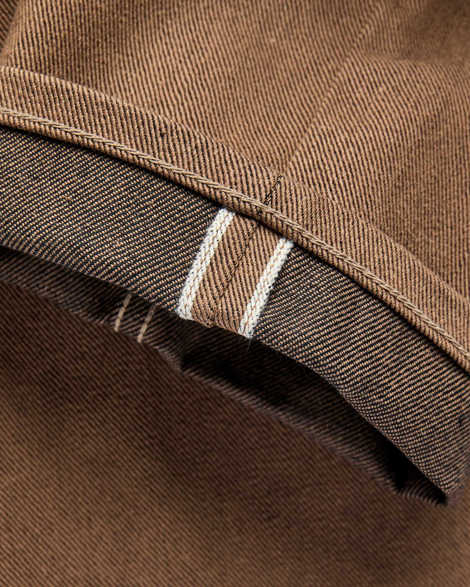 "Portola" 15oz Brown Selvedge Denim - Tapered Fit - 10
