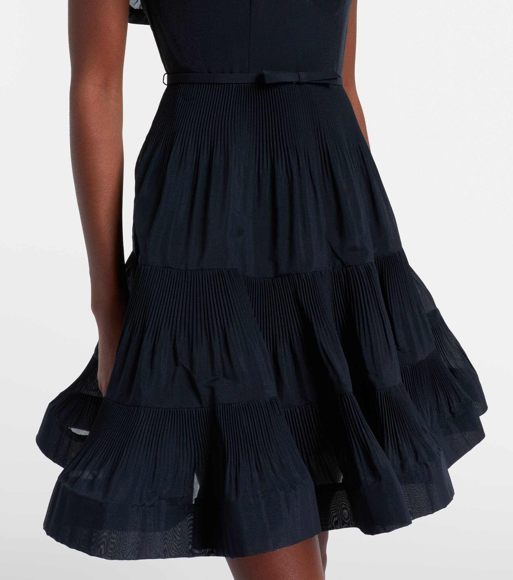 Pleated ruffled minidress - 5
