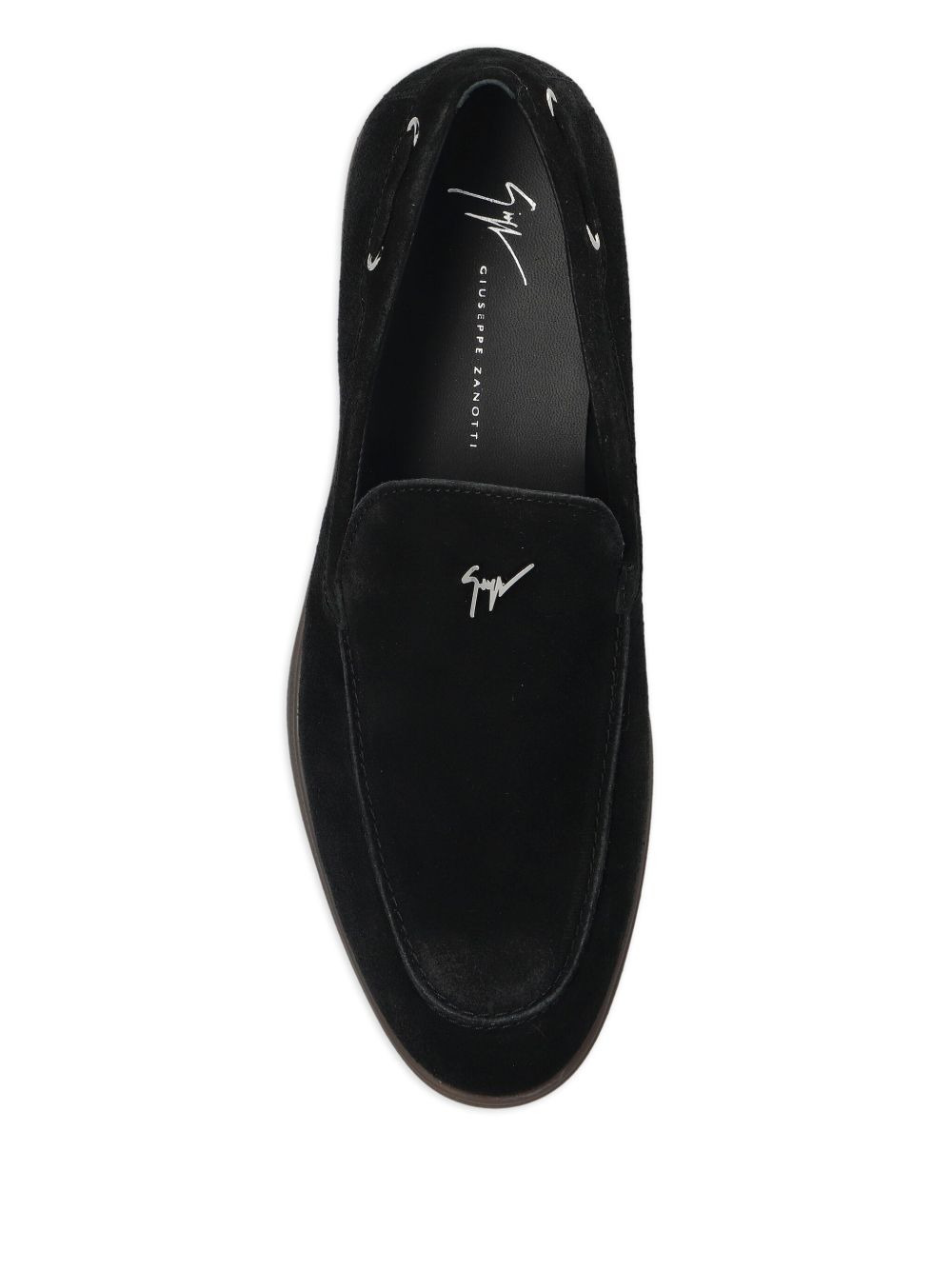 logo-plaque loafers - 4