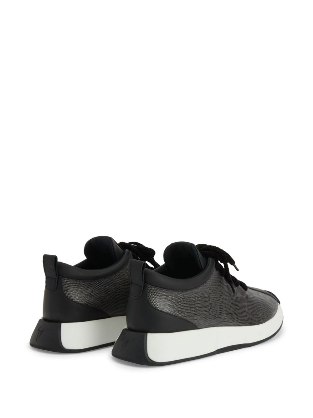 Ferox panelled leather sneakers - 3