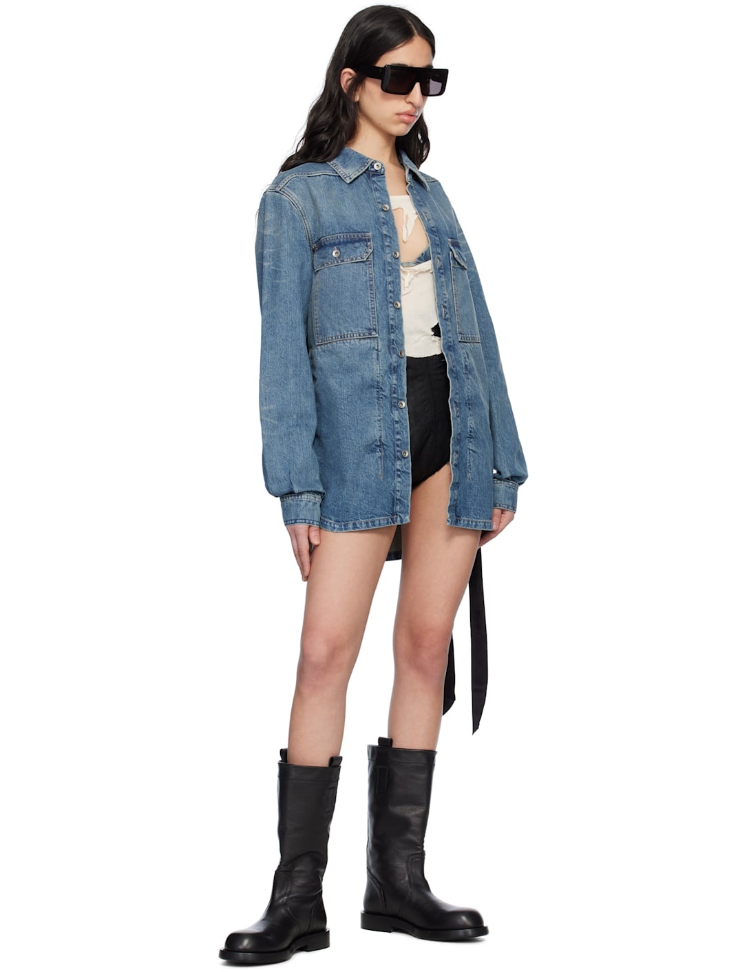 Blue Hollywood Outershirt Denim Jacket - 4