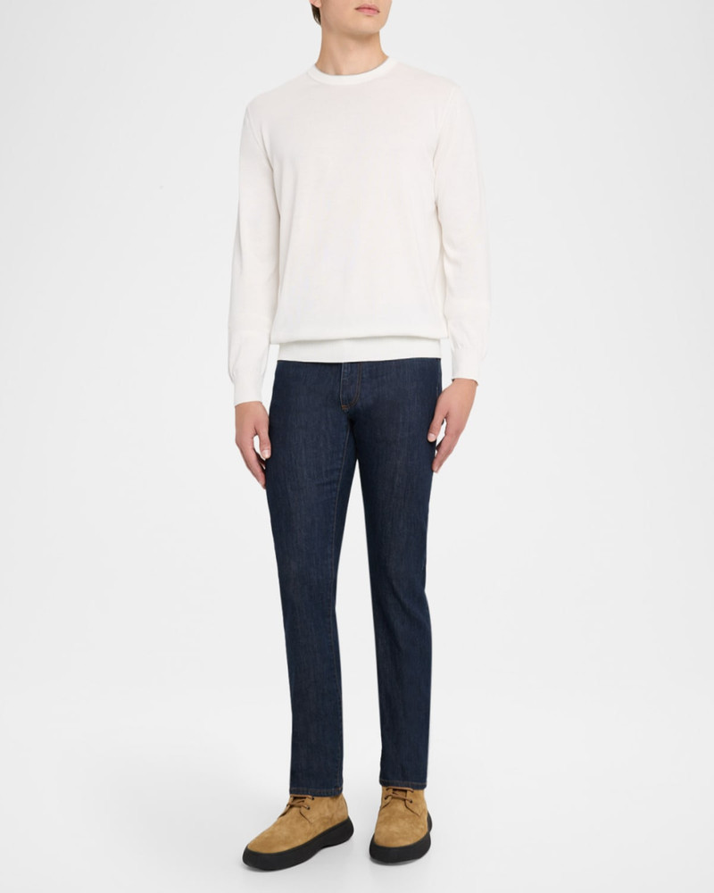 Canali Men's Cotton Tipped Crewneck Sweater outlook