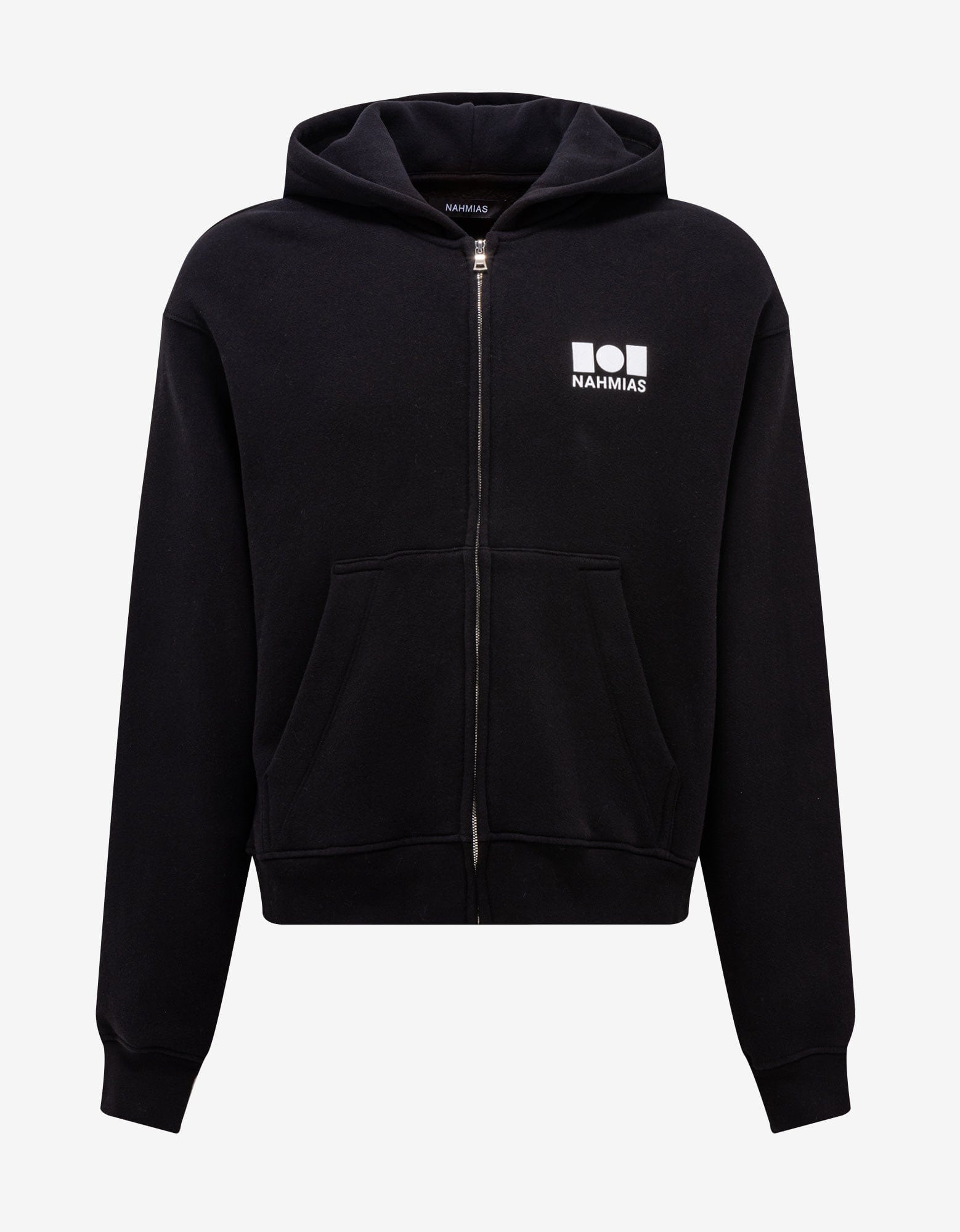 Nahmias Black Logo Zip-Up Hoodie - 1
