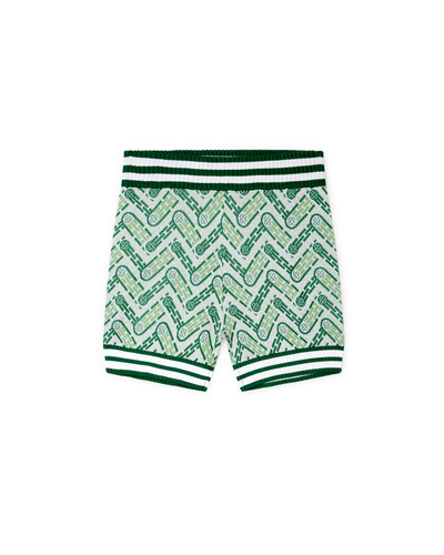CASABLANCA Ping Pong Monogram Knitted Shorts outlook