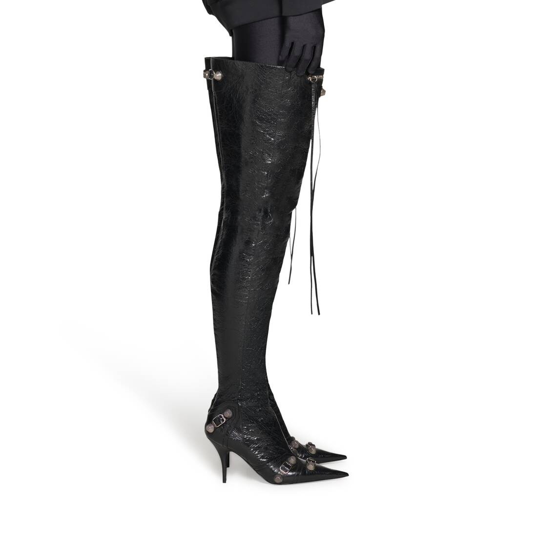 Women's Cagole 90mm Over-the-knee Boot  in Black - 8