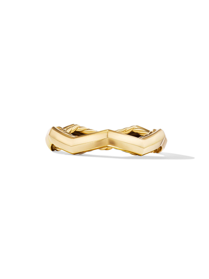 Women's Zig Zag Stax Ring in 18K Yellow Gold, 3MM - Gold 3