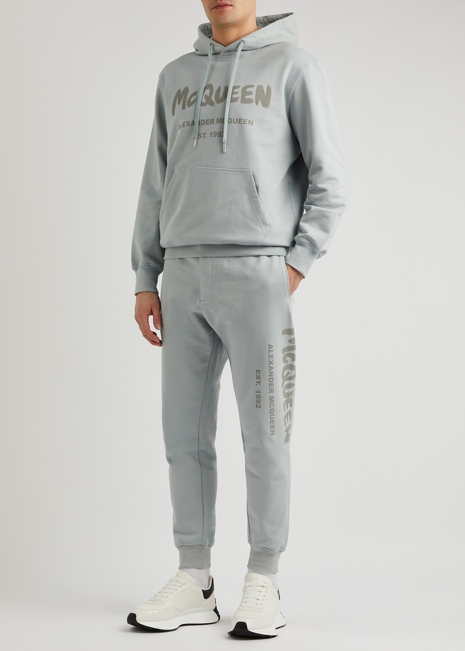Logo-print cotton sweatpants - 4