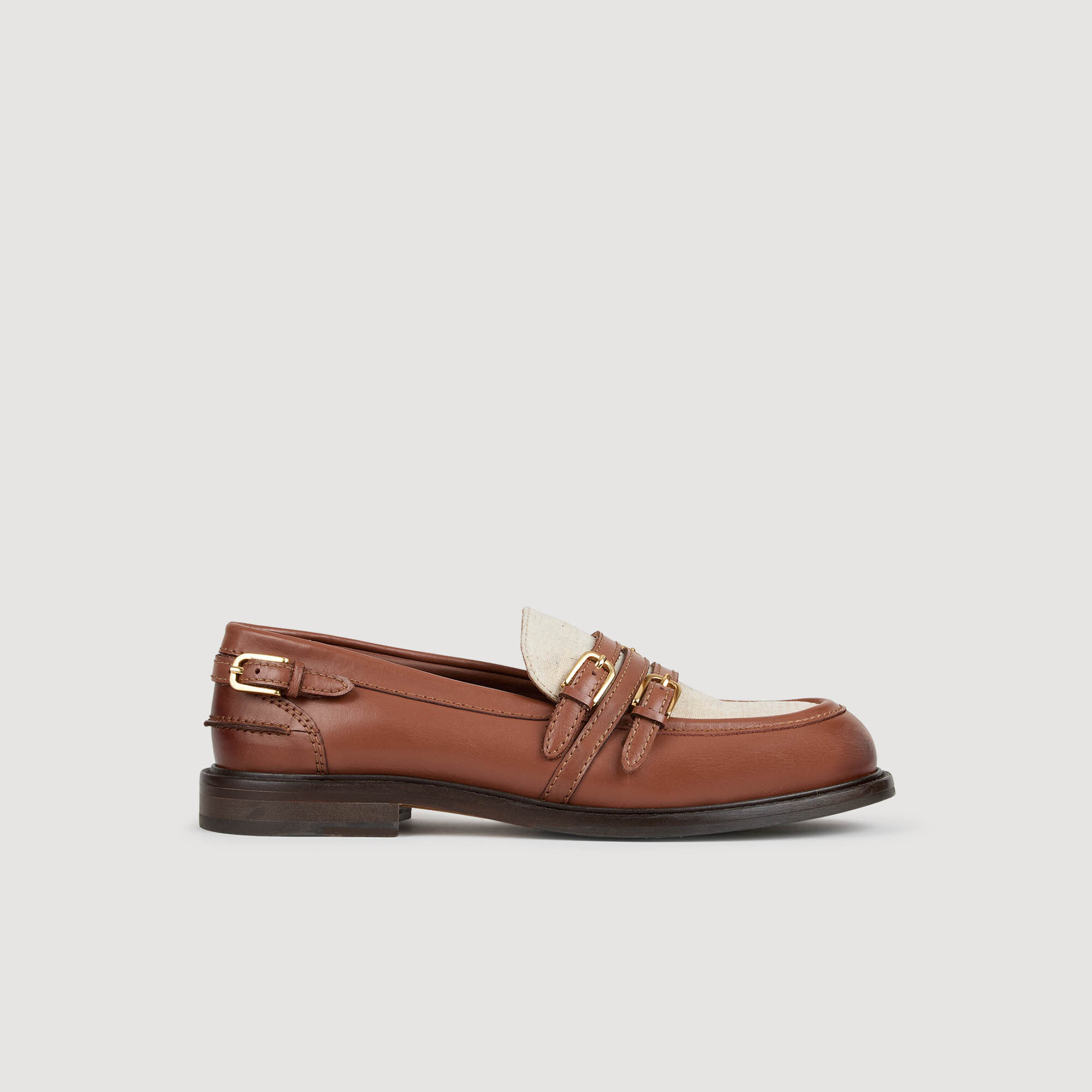 SHINY LEATHER LOAFERS - 4