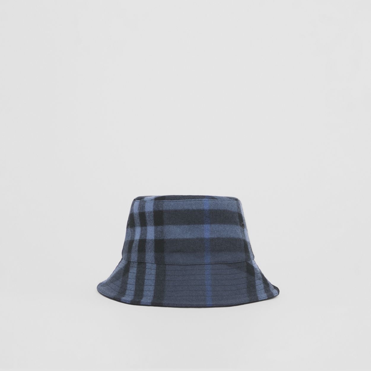 Check Wool Cashmere Bucket Hat - 1